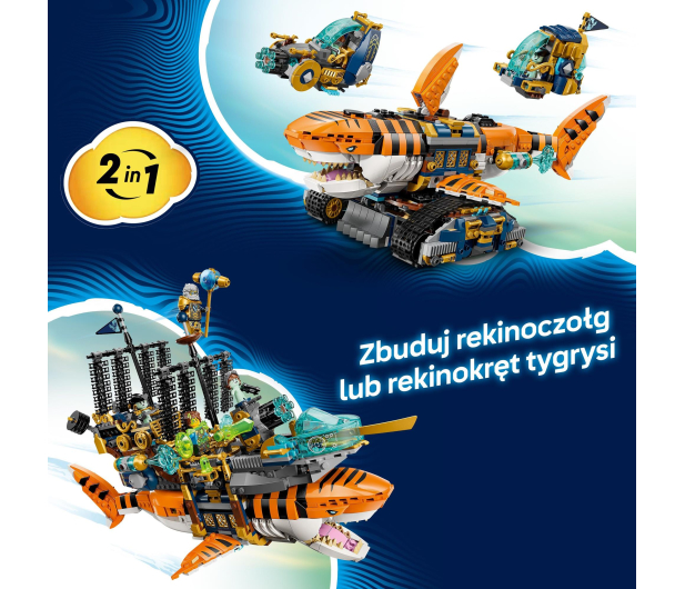 LEGO DREAMZZZ 71515 Rekinoczołg tygrysi - 1473530 - zdjęcie 9